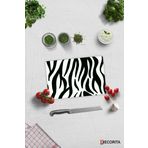 Cam Kesme Tahtası - Cam Kesme Tablası | Zebra Desen | 20cm x 30cm