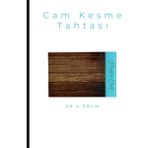 Cam Kesme Tahtası* Mutfak Tahtası Kare 20X30CM Parke Turkuaz Görünümlü - 20 x 30 cm