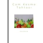 Cam Kesme Tahtası* Mutfak Tahtası Kare 25X35CM Limon Portakal Görünümlü - 25 x 35cm