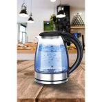 Cam Kettle 1.8 L – 2000 W Elektrikli Su Isıtıcı Gizli Rezistans, Otomatik Kapanma (Silver)