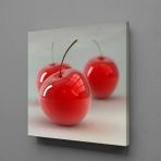 CAM KİRAZ KANVAS TABLO 90x90cm