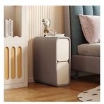 Cam Konsol Koridor Masaları İnce Arka Koltuk Masa Rafı Giriş Mermer, İnce Komodin, 2 Çekmeceli İnce Komodin Küçük Alanlar için Modern Komidin Mikrofiber Deri Koltuk Yan Sehpası Yatak Odası Mobilyaları