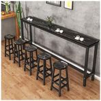 Cam Konsol Koridor Masaları İnce Arka Koltuk Masa Rafı Giriş Yolu Mermer, Modern Ahşap Bar Masası Tezgah Yüksekliği Yemek Masası Ev Bar Mutfak Konsolu Kanepe Masa Dikdörtgen 160x40x100 cm B