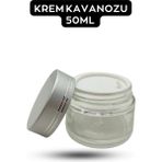 Cam Krem Kavanozu 50 Buzlu Cam