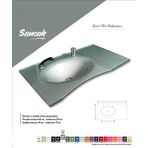 Cam Lavabo Sancak Modeli 90x56 cm