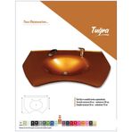 Cam Lavabo Tuğra Modeli 70x56 cm