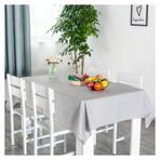 Cam Masa Örtüsü Su Geçirmez Düz Renk Masa Örtüsü Kare Kahve Masa Örtüsü Dikdörtgen Masa Örtüsü Bej Sarı Masa Koruma Dekorasyonu 68X68 cm