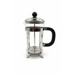 Cam Metal French Press 350ml Gümüş Renk Servis Sunum Sofra Ürünü Tekli