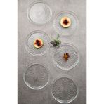 Cam Mini Tatlı Pasta Tabağı 16 cm Sunumluk Tabak