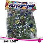 Cam Misket Bilye Oyuncak 100 Adet Karışık Cam Bilya Erkek Çocuk Oyuncak Bilye