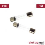 Cam Sigorta 5x20mm 15a 250v 100 Adet