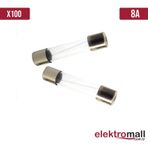 Cam Sigorta 5x20mm 8a 250v 100 Adet
