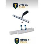 Cam Silme Aparatı Çekçek Metal 35CM 2 Adet Mikrofiber Peluş ve Aparatı 35 cm Temizlik Seti - Beyaz