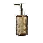 CAM SIVI SABUNLUK,YILDIZ DESENLİ KAHVERENGİ 300ML 6,8X17,6CM