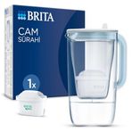 Cam Su Arıtma Sürahisi 1x Maxtra Pro All-In-1 Filtreli - Açık Mavi 2,5 lt