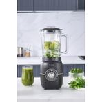 Cam Sürahi ile 1,5l Tablo Blender, Siyah, Pratik ve Şık Tasarım - Ahşap