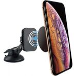 Cam & Torpido Uyumlu Vantuzlu Güçlü Sarsılmaz 360° Dönen, Manyetik Oto Araba Araç Içi Telefon Tutucu - Siyah