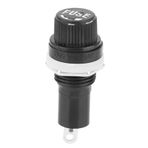 Cam Tüp sigortaları Için 20pcs vidalı Kapak Tutucu Soket kasası 5x20mm, Sağlam Küçük Gövde standartlaştırılmış Tasarım, Yüksek Kaliteli Ağır Hizmet Plastik Ve Metalden yapılmış,