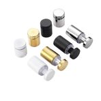 Cam ve Akrilik Ayırıcı Vidaları, Stainless Steel Standoff Screws For Glass Signs Pack Of 5 Multicolor Multiple Sizes(Black,19x25mm)
