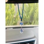 Cam Yuvarlak Gözlü Araba Ayna Süsü Araba Nazarlık Nazar Koruması, 1 Adet Araba Hediyelik