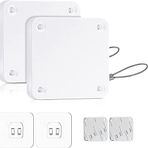 CAM2 Otomatik kapı kapatıcı, 2 adet, sensörlü otomatik kapı kapatıcı, deliksiz, büzme ipli, kapı kapatıcı, çoğu kapıyı otomatik olarak kapatır (beyaz-500 g)