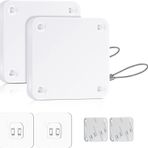 CAM2 Otomatik kapı kapatıcı, 2 adet, sensörlü otomatik kapı kapatıcı, deliksiz, büzme ipli, kapı kapatıcı, çoğu kapıyı otomatik olarak kapatır (beyaz-800 g)