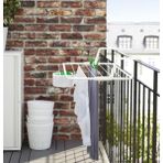 Çamaşır Askısı Kurutmalık Balkon Ray Kapı Üstü Beyaz 77X49 cm Ikea Beyaz Renk Çelik Askılık
