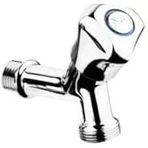 Çamaşır Bulaşık Makinesi Musluğu - 3/4" Standart Bağlantı Ara Musluğu - Krom Kaplama Dayanıklı Metal - Paslanmaz Çelik Görünümlü - Kolay Montaj