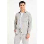 Çamaşır Kenti Erkek Kadife Oversize Takım – Gömlek Ve Pantolon İkili Set Füme Corduroy Şıklığı, Rahat Ve Zarif Dur