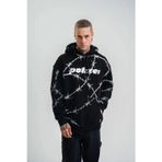Çamaşır Kenti POLIZEI Premium Kalite Kapşonlu Varak Ve Pano Baskılı SweatShirt