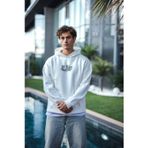 Çamaşır Kenti Üç İplik Penye Kapşonlu Baskılı SweatShirt