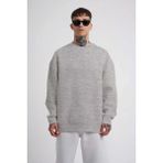 Çamaşır Kenti Unisex Biskilet Yaka Üç Iplik Sweatshirt - Gri