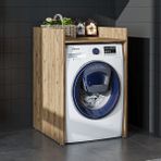 Çamaşır-Kurutma Makinesi Dolabı Kapaksız Banyo Dolabı 65 cm - Atlantik Çam