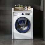 Çamaşır Kurutma Makinesi Dolabı Kapaksız Banyo Dolabı 65 Cm Beyaz Mat Beyaz