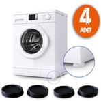 Çamaşır Makinesi Titreşim Önleyici Ayak 4 Lü Set Siyah 410 - 519022934