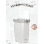 Çamaşır Sepeti Bas-çek Kirli Çamaşır Kutusu 40 Litre