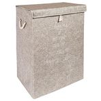 Çamaşır Sepeti Kirli Çamaşır Torbası Çamaşır Sepet Keçe Kapaklı Çok Amaçlı Kutu Sepet Oyuncak Saklama Sepeti (55x40x30 Cm)
