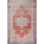Cambridge Klasik Turuncu Polyester Dikdörtgen Pamuk Makinada Yıkanabilir Kaymaz Taban Dijital Makine Baskı Salon Halı-I-Artl-ba11-140x350-Dikdörtgen