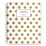 Cambridge Mead Gold Dots Ciltli Defter, 11 x 8 1/4, 80 Yaprak