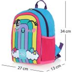 Cambridge PLCAN2101 Polo Club Gülen Gökkuşağı Baskılı Unisex Anaokulu Çantası