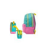Cambridge Polo Club Be Happy Çift Ana Bölmeli Turkuaz Unisex Çocuk İlkokul Çanta Set