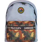 Cambridge Polo Club Kamuflaj İki Bölmelli Unisex Sırt Çantası