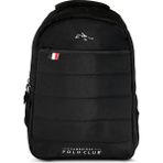 Cambridge Polo Club Minimalist Tasarım Unisex Çok Gözlü Sırt Çantası - Siyah
