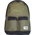 Cambridge Polo Club Tomboy Iki Ön Cepli Unisex Sırt Çantası - Yeşil