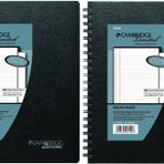 Cambridge Sınırlı İş Defteri, 8-1/2 "x 11", Sert Kapak, Wirebound, Siyah (06100) (Düzenle Расk)