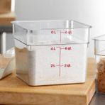 Cambro Polikarbon Camwear 5.7 Litre Ölçekli Kare Saklama Kabı