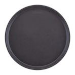 Cambro Yuvarlak Camtread Kauçuk Siyah Tepsi 45 cm