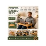 Cambu BambooLife Katlanır Ayaklı Laptop & Kahvaltı Tepsisi – Ergonomik Diz Üstü Sehpa