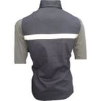 Çamdalı İş Elbiseleri 16/12 Gri Gabardin Çok Cepli Reflektörlü İşçi Yeleği S