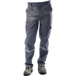 Çamdalı İş Elbiseleri 7/7 Gabardin Kışlık Gri İşçi Pantolonu Kalın Reflektörlü İş Pantolonu S